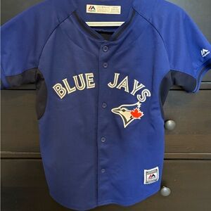 Majestic Blue Jays Kids Jersey - Blue and White
